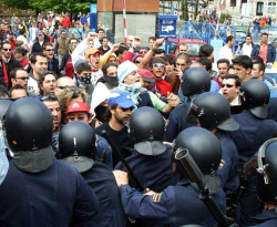 Imaxes das protestas do metal en 2006