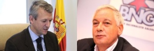 Afonso Rueda (PPdeG) e Guillerme Vázquez (BNG), asinantes do manifesto en representación das súas formacións