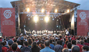 Escola de gaitas de Ortigueira, foto de Maria X. Castro (festivaldeortigueira.com)