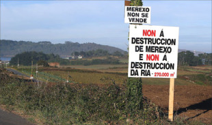 As protestas dos veciños de Merexo (Muxía) protagonizaron moitas mobilizacións contra o plano acuícola