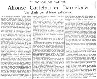 Entrevista a Castelao / La Vanguardia