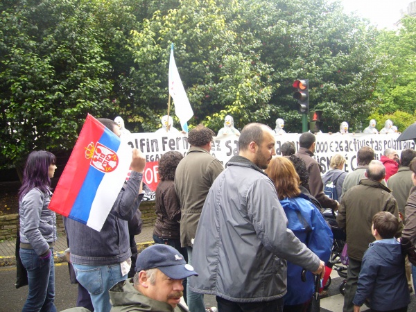 A manifestación, de camiño