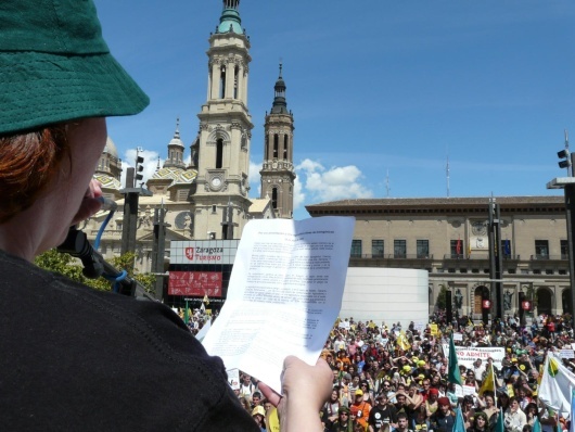 Marcha contra os transxénicos