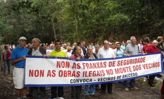 Marcha en Salcedo (28 de xuño de 2009)