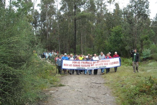 Marcha en Salcedo (28 de xuño de 2009)